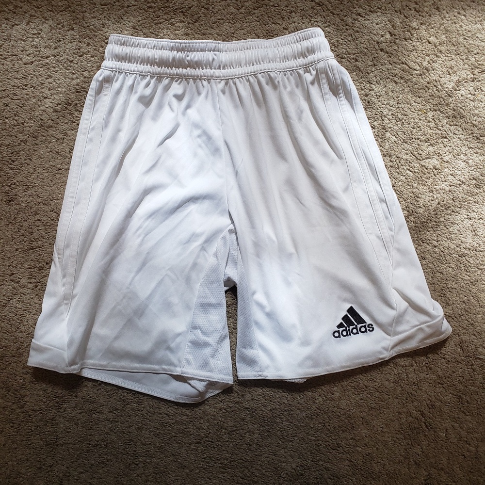 Small Adidas White Futbol/Soccer Shorts